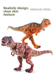 Detailed realistic dinosaur models with fine skin textures and articulate features