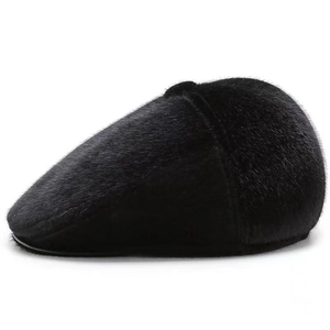 Winter faux fur ivy cap for men featuring thick thermal insulation and ear protection