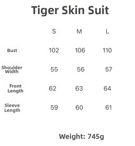 Tableau détaillé des tailles pour veste en daim femme avec mesures poitrine et épaules