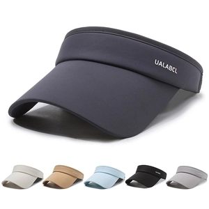 Sun Visor Hat Polyester Ice Satin UPF 50 UV Protection Breathable Adjustable Wide Brim Outdoor Sports For Men Women