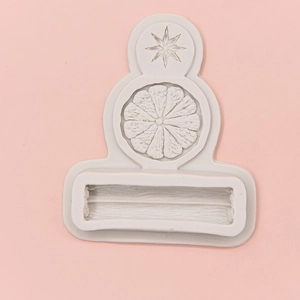 Silicone cinnamon star and lemon slice cake mold for DIY baking and fondant crafts