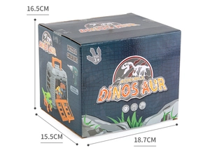 Dimensioni dettagliate della scatola del kit dinosauro DIY con cacciavite elettrico