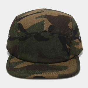 5 Panel Camper Hat Cotton Camouflage Flat Brim Vintage Streetwear Outdoor Adjustable Cap