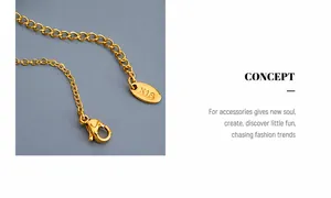 Detailaufnahme des 18K vergoldeten Karabinerverschlusses und der K18 Verlängerungskette