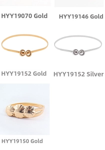 Detailed grid view of elastic metal waist belts in gold and silver with assorted buckles