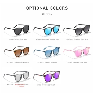 Polarized sports sunglasses in multiple frame and lens colors, including mirrored and gradient