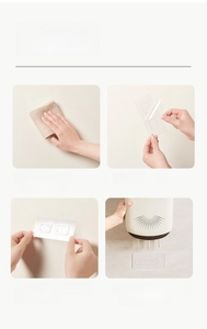 Step-by-step guide for wall-mounted kitchen organizer installation with adhesive
