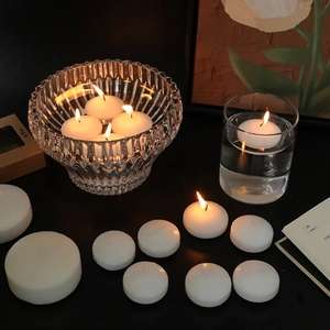 Velas Flotantes Blancas Sin Aroma Forma de Disco Cera de Soja Velas de Té Flotantes Para Boda Fiesta Spa Decoración Del Hogar