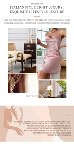 Detail of pink satin nightdress with thin straps and draped neckline in elegant interior