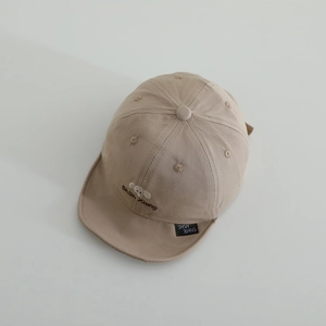 Casquette de baseball mignonne pour bébé avec broderie chien et protection solaire