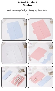 Detail of heat resistant silicone mat for hair tools with anti-slip stripes and buckle