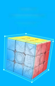 Internal structure of 3x3 professional speed cube showing stability and mechanical parts