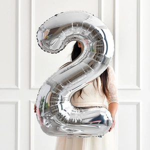 Large Number Balloons Aluminum Foil Mylar Metallic Cow Print Pattern Birthday Wedding Anniversary Party Decorations