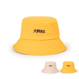 Bucket Hat Cotton Sun Protection Gothic Angel Embroidery Leisure Outdoor Casual Streetwear Unisex For Men Women