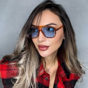 Aviator Sunglasses Double Bridge Pilot Frame UV400 Protection Retro Fashion Eyewear For Men Women Driving Outdoor