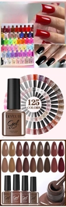 Macro detail of LILY'CUTE 7ml UV LED gel polish with 125 colors and glossy finish