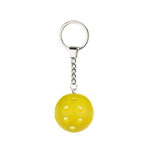 Pickleball Keychain Perforated Plastic Ball Key Ring Sports Accessory Colorful Bag Pendant Gift For Athletes
