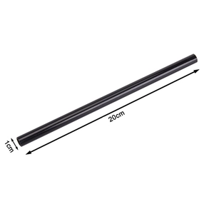 Reusable 20cm black Tritan plastic straw with 1cm diameter for candy colored bottles
