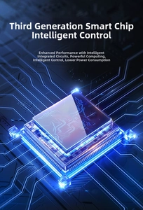 Macro view of the 3rd generation smart IC chip for automatic watch winder control
