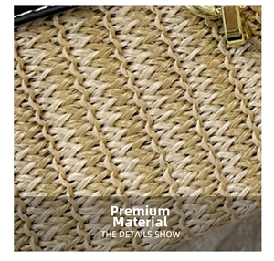 Macro view of khaki woven texture with black leather trim and gold metal zipper hardware