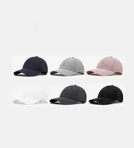 Detailed grid of quick-dry baseball caps in six colors showing GLBR GOLF embroidery
