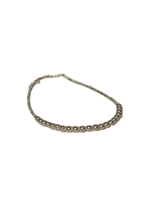 Sparkling S925 sterling silver pearl necklace for women featuring radiant white pearls