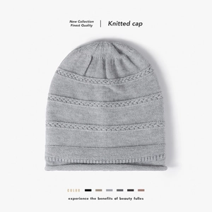 Women Winter Beanie Hat Thickened Fleece Lined Knit Cap Warm Slouchy Cable Knit Outdoor Casual Solid Color Soft