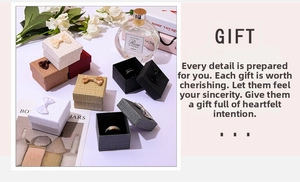 Detailed view of square jewelry gift boxes with ribbons and foam ring inserts