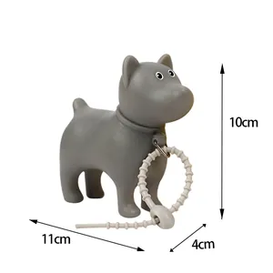 Detail view showing pet waste bag dispenser dimensions: 10cm height and 11cm length