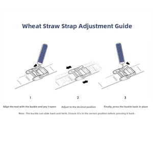 Guide showing how to adjust the mesh watch strap length with professional tools