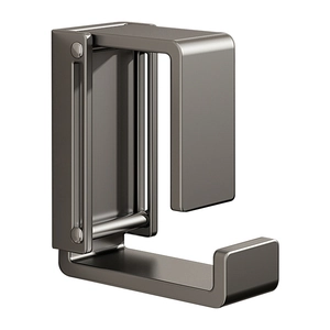 Wall-mounted gunmetal stainless steel folding washbasin hook for bathroom storage