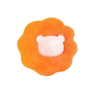 Panda shaped laundry sponge cleaning ball for hair removal and anti-tangle washing