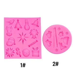 Moule En Silicone De Noël Hiver Flocon De Neige Bonhomme De Neige Gant Chapeau Pour Fondant Chocolat Décoration Gâteau