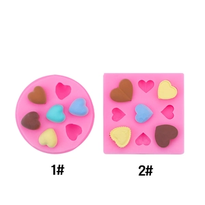 Herzförmige Silikon Kuchenform Für Schokolade Fondant Dekoration Diy Backwerkzeug Für Valentinstag Dessert Sugarcraft Dekoration