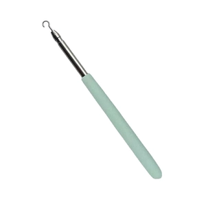 Bracelet helper with anti-slip foam handle and stainless steel hook for easy jewelry fastening