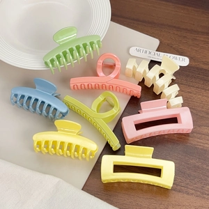 Grandes Pinces à Cheveux Pailletées pour Femmes Cheveux Épais Pinces Requin Antidérapantes Couleurs Macaron Accessoires Cheveux