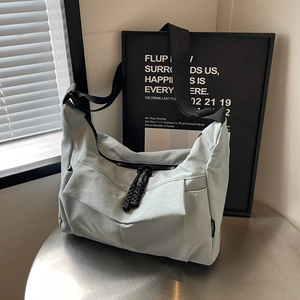 Large Capacity Crossbody Bag Minimalist Canvas Messenger Shoulder Purse With Multi Pockets And Wide Adjustable Strap For Women Casual Daily Travel