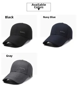 Detailed comparison of baseball caps in black, navy, and grey colors with fashion labels
