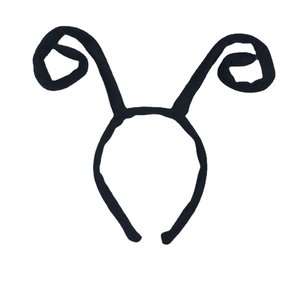Cute black ant antenna headband costume prop for kids cosplay and insect themed performances
