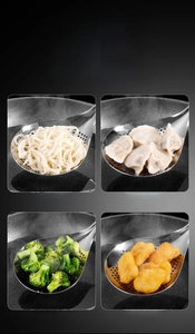 304 stainless steel strainer used for noodles, dumplings, broccoli and fried chicken