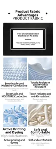 Macro detail of breathable moisture-wicking fabric with four-way stretch and soft texture