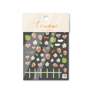 5D embossed nail art stickers featuring 3D strawberry designs and floral patterns