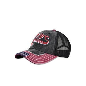 NYC Original Embroidery Washed Cotton Mesh Trucker Hat Vintage Baseball Cap Streetwear Adjustable Sun Protection Accessory