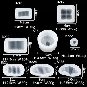 8-teiliges Set weißer Silikonformen für DIY-Croissant-Donut und Brot-Bastelarbeiten