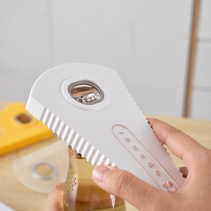 Multi Functional Bottle Opener Manual Jar Lid Remover Magnetic Kitchen Tool For Cans Soda Tabs Non Slip Japanese Style
