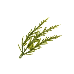 Artificial three-pronged PE pine needles spray for Christmas tree and wreath decoration