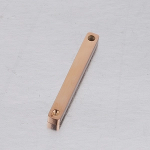Rectangle rose gold stainless steel pendant bar with matte finish for DIY jewelry making