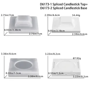 Dettaglio stampo in silicone coniglietto pasquale e componenti del candelabro