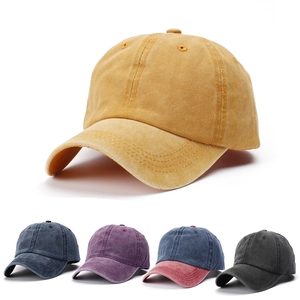 Vintage Washed Cotton Baseball Cap For Men Women Distressed Adjustable Trucker Hat Casual Sunshade Snapback Outdoor Sport Cap