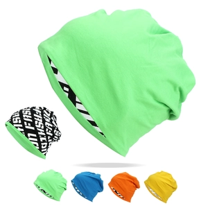 Versatile knitted slouchy beanie for men and women available in vibrant neon colors